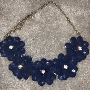J. Crew Jewelry - Jcrew Navy Flower Necklace J. Crew Jewelry - Jcrew Navy Flower Necklace